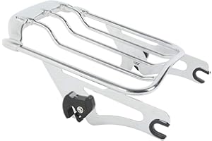 TCMT TMCT Motorrad Zwei UP Air Wing Gepäckträgerhalterungen Passend für Harley Touring Street Glide Road Glide Electra Glide Road King 2009-2022(Chrom)