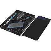 Aluminum Credit Card Holder RFID Protected Wallet with Aquablue Automatic Mechanism