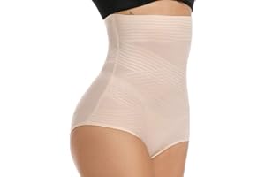 SLIMBELLE Shapewear Guaina Contenitiva Intimo Modellante Donna Mutanda Vita Alta Snellente Pantaloncini Dimagrante Senza Cuciture in Nero e Naturale
