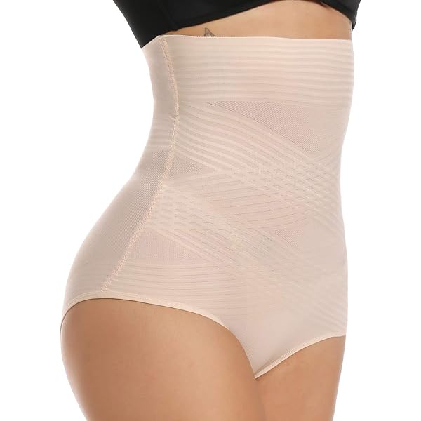 Mutande Modellanti Vita Alta Donna | Shapewear Contenitivo Pancia Piatta | Z1-Rosso Taglia L