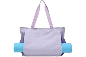Kimwadalh Borse per Tappetini da Yoga Donna Borsa da Palestra Ginnastica Borsone da Yoga Multifunzionale Borsone Palestra con Tasca Impermeabile