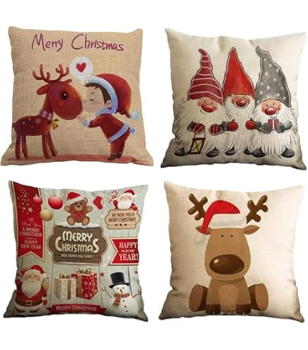JOTOM Federe Cuscino 50x50 Cm Con Fiocco Di Neve Ricamato - 2 Pezzi Copricuscini Morbidi Per Divano E Letto, Bianco Crema - 2
