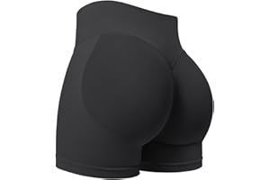 ZAAYO Damen Sport Shorts 3.6" Invisible Scrunch Butt Lifting Gym Workout Short Hoch Taille Yoga Short Nahtlose Booty Biker Shorts