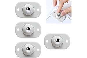 Kzouenzu Rotelle A Sfera Per Mobili [4 Pezzi], Ruote Universali Girevoli A 360°, Mini Ruote Autoadesive Per Utensili Da Cucina, Universali In Acciaio Con Rullo Per Piano Di Lavoro Della Cucina