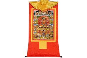 Gandhanra Thangka Tibetische Wandbehang,Hayagriva Thangka,Heißgeprägter Buddha Wandteppich für Zen Wohnkultur, Meditation, Spirituelle Entspannung und Ruhe
