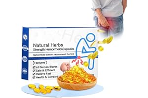 SPAYEIM Capsules d'hémorroïdes à base de plantes naturelles, capsules naturelles de soulagement des hémorroïdes, capsules d'hémorroïdes, soulagement rapide des hémorroïdes (1box)