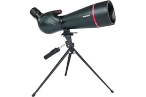 Svbony SV406 20-60x80mm Telescopio Terrestre, HD FMC BAK4, Enfoque Doble Velocidad, 1,25'' Ocular Extraíble, IPX7 Impermeable, con Trípode y Bolsa Transporte, para Observación de Aves, Vida Silvestre