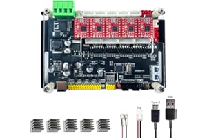 ANNOY TOOLS GRBL Controller Control Board, New GRBL 4Axis Stepper Motor Controller Control Board, with Offline/300/500W Spindle USB Driver Board, for CNC Laser Engraver