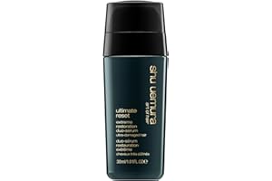 SHU UEMURA ART OF HAIR - Ultimate Reset - Duo Sérum Ultra Réparateur - Répare les Longueurs, Anti Frisottis - Extrait de Riz - Tous Types de Cheveux Très Abîmés - 30ml