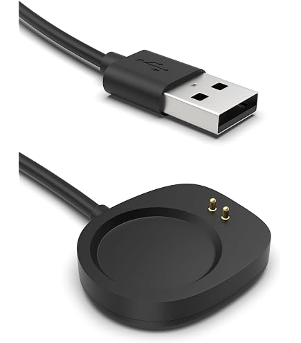 Magnetische USB-C Oplaadadapter Voor Amazfit T-Rex 3 & Balance A2322 – Snel Opladen, Zwart, Zonder Kabel