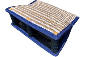 LUMoony 1Pcs Hund Beißt Sleeve Hundebiss Ärmel Schlepper Mit 3 Griffen Dauerhafte Jute Ausbildung Beißkissen Hundeziel-Beißkeil-Schleppspielzeug Hunde Schutzhülle Armschutz