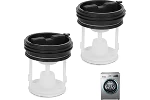 YEWSEAS 2 PCS Flusensieb Sieb Flusensiebeinsatz Ersatz kompatibel mit Bauknecht Whirlpool 481248058385 Indesit C00312342, Langlebiges, effektives Flusenfiltereinsatz zur Verlängerung der Lebensdauer der Gerät
