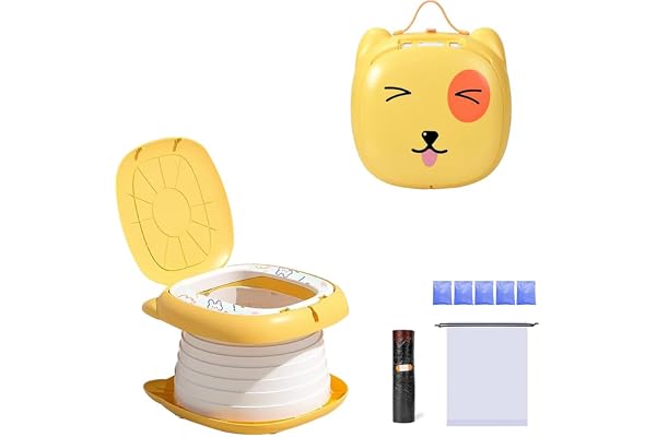 Toilettes Pliantes pour Enfants - Pot de Voyage Portable et Pliable - Siège de Toilette (Gelb)