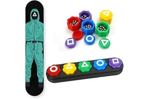 THE LONDON FINERY Gonggi Game Games, Squid Game Toys, Korean Traditional Gong Gi Dice, Weighted Gong gi Game Set, Fun Stocking Filler for Kids & Adults