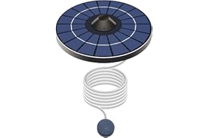 EXTRWORY Pompe à oxygène pour bassin avec tuyau à air et pierre à gazéifier - Pompe à oxygène flottante pour fontaine