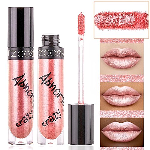 Lipglosse Lippenstift Set, VALUE MAKERS® Metallische Farben Matte Liquid Lipstick(Metallisches Korall-Rosa,Metallisches Flieder, Metallisches Kupfer / Rostrot) - 2