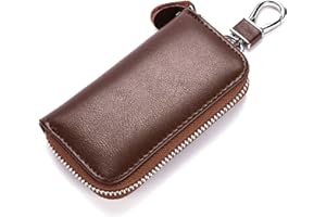 LTLSZRN Portachiavi in Pelle Per Uomo e Donna,Portachiavi Pelle Borsellino Portachiavi,Portachiavi Borsa Unisex Portafoglio Chiave Auto Portafogli con 6 Gancio