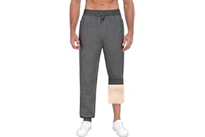 UMIPUBO Pantaloni da Jogging Uomo Invernali Pantalone Tuta Sportivi Foderati in Pile Termici Lunghi Pantaloni Elastico Vita Jogger Sweatpants con Coulisse e Due Tasche Casuals Fitness