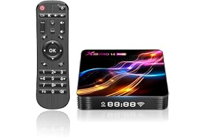 PRO14 MAX 4K Ultra HD Android 14.0 TV-box RK3528 4 GB RAM ROM | Smart TV-box RK3528 fyrkärnig processor 64-bitars röststyrning, WIFI6 med dubbla band (2,4 GHz/5 GHz), Bluetooth 5.0, USB 2.0