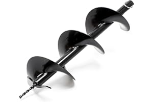 WILTEC Barrena repuesto 200mm motoperforadora taladro tierra Trabajos forestales Jardín Huerto