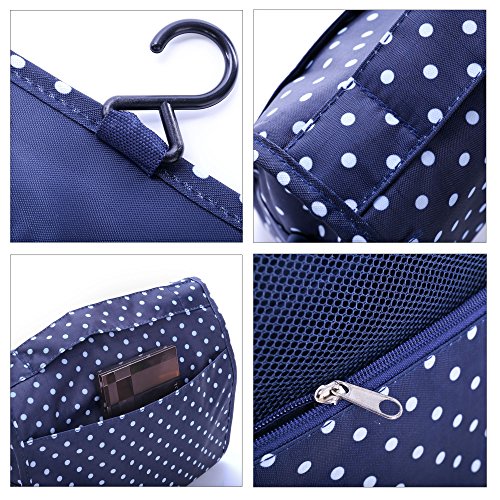 Shopper Joy Nylon Kulturtasche Kulturbeutel zum Anhängen Kosmetiktasche Waschtasche Reisetasche für Damen Herren für Reise Zugreise Camping Outdoor Aktivitäten - 6