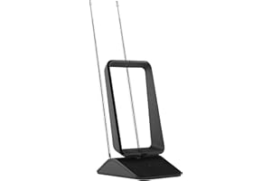 One For All Amplified Indoor Digital TV Aerial - Ready to receive Freeview and Analogue TV Signals within a range of 15 miles – Full HD Ready - HDTV Antenna – UHF/VHF – black - SV9460