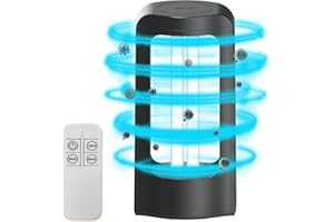 SANSI - Lámpara de desinfección UV de 42 W, lámpara de esterilización UVC con mando a distancia (longitud de onda 254 nm), esterilizador UV portátil para dormitorio, hotel, cocina, baño, sin ozono