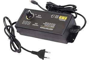 Sorandy 3V‑36V 2.5A 90W Alimentation Réglable 3V 12V 24V 36V Adaptateur d'alimentation Universel Variable avec Interface d'alimentation 5.5x2.5mm, Adaptateur d'alimentation Réglable en(3V‑36V 2.5A)