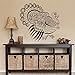Produktbild wandaufkleber 3d schlafzimmer Thanksgiving Wall Decal Turkey Vinyl Wall Art Sticker Abstract Wall Murals Family Decal(12"h x13"w, Black)