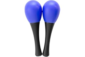 Mad About MAR02 Mini maracas en bleu, maracas à œufs, paire de shakers à percussion pour écoles et groupes de percussion
