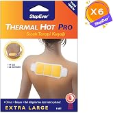 StopEver Thermal Hot Pro Sıcak Terapi Kuşağı - 6'lı Paket | Bel, Boyun, Omuz Kas Ağrılarına Karşı 8 Saat Etkili Isı Bandı | H