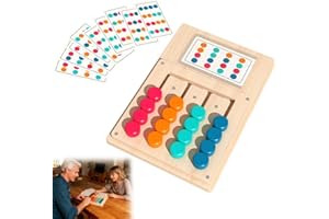 KUWUNG Spiele für Demenzkranke, Demenz-Aktivitäten für Senioren, Holz Demenz Spiele mit 12 Karten, Farb-Memory Beschäftigung für Demenzkranke, Demenz Aktivitäten für Senioren