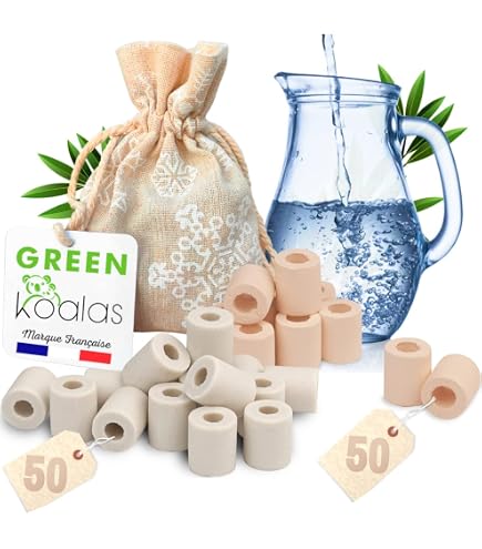 50 Perles De Céramique EM® 100% Naturel - Purificateur Eau, Anti-Calcaire, Filtration Naturelle