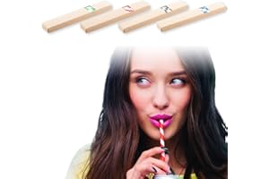 ANTEVIA MATÉRIAUX ANTEVIA - Lot de 40 pailles en papier écologiques multicolores | Kraft | PLUS DE 10 MODÈLES | Couleurs : Bleu Noir Rouge Vert (StriStraw)