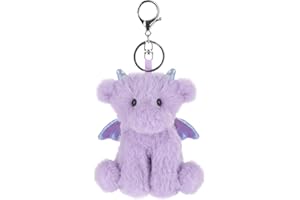 Apricot Lamb Cute Toys Plush dragon Stuffed Animal Soft Keychain for Kids Bag, Purse, Backpack, Handbag