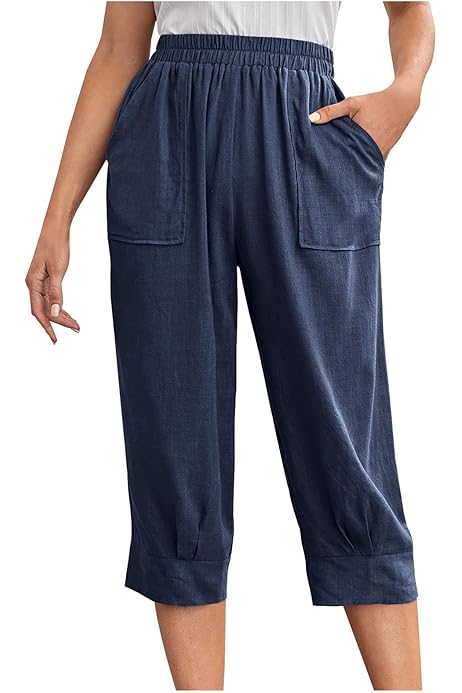 Ginocchio Pinocchietto Donna Amazon Pantaloni A Pinocchietto