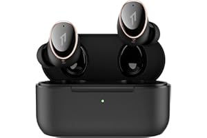 1MORE EVO Auriculares intraurales con cancelación de Ruido, Auriculares para audiófilos con Dual Drivers, Sonido estéreo, ANC adaptativo, LDAC, 6 micrófonos para Llamadas, Carga inalámbrica, 28 Hora