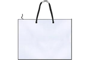 DQIUNAX Document Organiser, Drawing Folder A2, A2 Portfolio Folder for Drawings, DIN A2 Collection Folder, Art Folder A2, Transparent Folder with Grid, 25 x 19 Inches