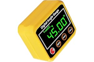 EOUTIL Inclinador digital con base magnética, caja de nivel de precisión para automoción, carpintería, construcción, taladros, mampostería