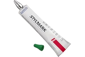 Markal 96658 stylmark marcador, punta redonda 3 mm en acero, verde