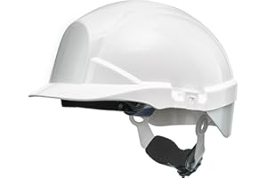 Centurion Safety Products – Reflex Safety Helmet – Full Peak Hard Hat with Flash Strip, White