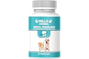 HELLO ANIMAL NEU: HelloAnimal DENTAL Presslinge für Hunde und Katzen – Zahnsteinentferner auch für Zwischenräume - Zahnreinigung und Zahnpflege –für Mundgeruch