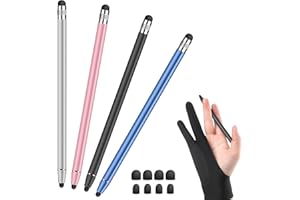 IJHYGD Lapiz Tablet 4Pcs Puntero Tablet Lapiz para Tablet Lápiz para Tablet Lapiz Tactil Boli para Tablet Regalo 8 Puntas Reemplazables Adecuado para Varias Pantallas Electrónicas