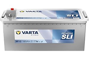 Varta Promotive Black M12 Batterie Poids Lourds, Travaux Publics, Agricoles, 12 V 180Ah 1400 Amps (En)