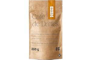 EDEM Café de Noyaux de Dattes d’Iran – Alternative Naturelle sans Caféine, 100% Naturel & Source d'antioxydants | Douce amertume aux notes de Caramel & Noisette | Noyaux Dattes Torréfié et Moulu