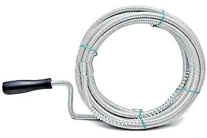 ABSAB LTD 3M FLEXIBLE SPRING DRAIN CLEANER BLOCKED PLUG UNBLOCKER WASTE PIPE SINK TOILET BATH QUICK & EASY