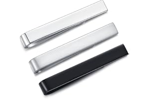 HONEY BEAR 3/6 Stück 4cm Herren Kinder Krawattennadel Set Krawattenklammer für schmale Krawatten Tie Clip