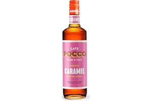 Premium Caramel Syrup From Cafe Pocco - 750ml Glass Bottle