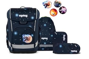 ergobag cubo Light Set ergonomischer Schulranzen, extra leicht, Set 5-teilig, 860 g