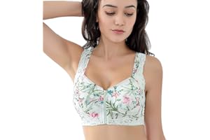 SMILINGGIRL Bras De Mastectomie,Soutien-Gorge De Poche Spécial pour Prothèses Mammaires en Silicone,Tasse Souple Postopératoire sans Anneaux en Acier Faux Sein Soutien-Gorge